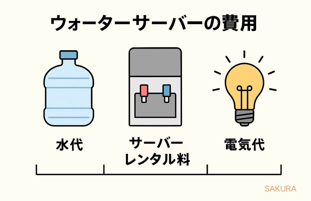 ウォーターサーバーにかかる費用